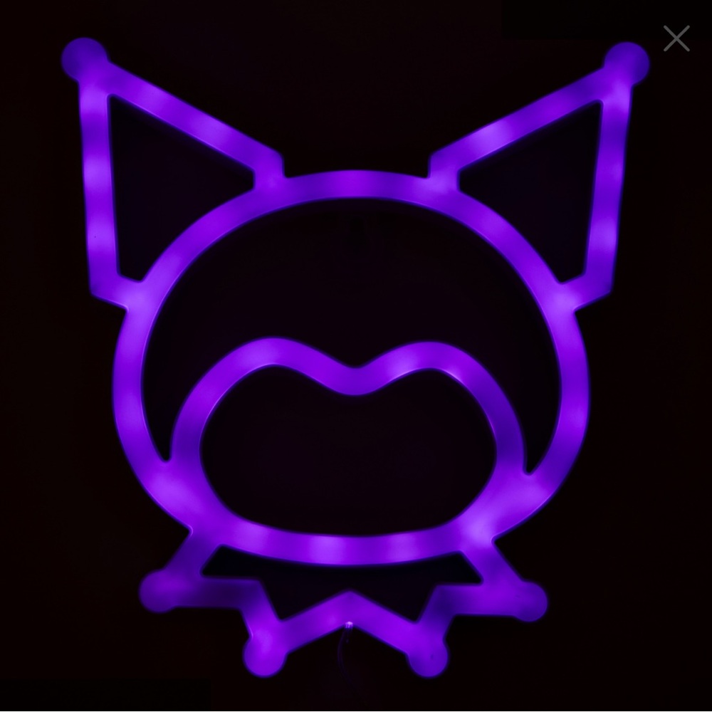 Hello Kitty and Friends LIL KUROMI LED “Neon” Wall Sign